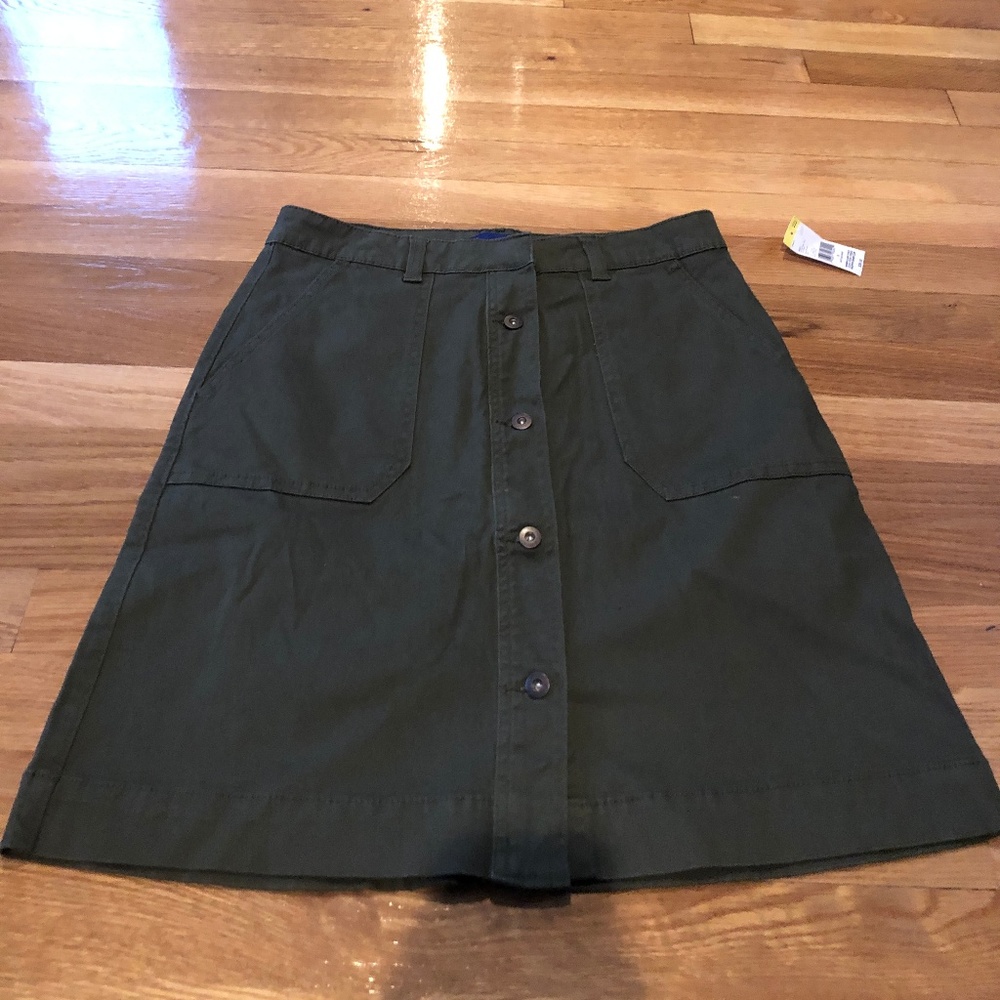 Button Up Green skirt
